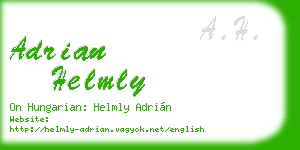 adrian helmly business card
